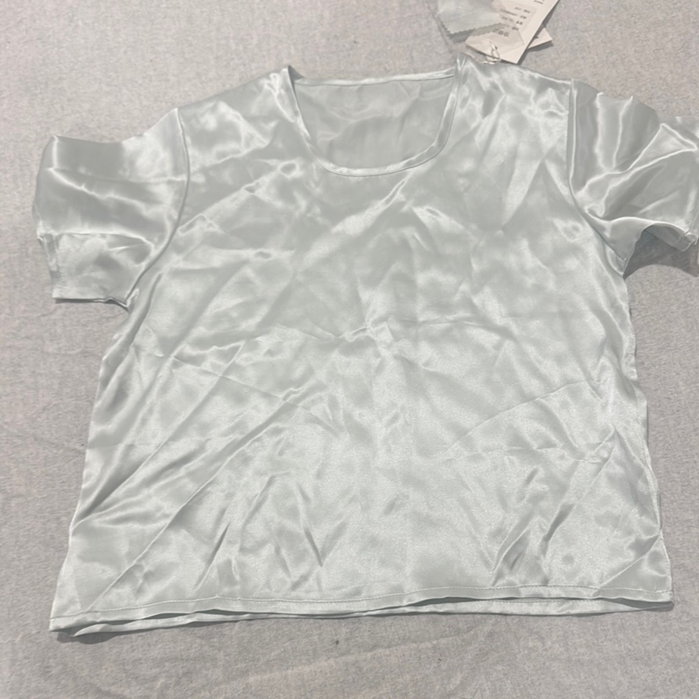 Girl’s Casual Silver Gray Boxy Blouse
